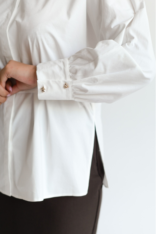 Рубашка удлиненная с завязками